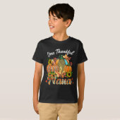 One Thankful Nana Pumpkin Fall Autumn Thanksgiving T-Shirt (Vorne ganz)