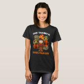One Thankful School Counselor Turkey Fall Thanksgi T-Shirt (Vorne ganz)