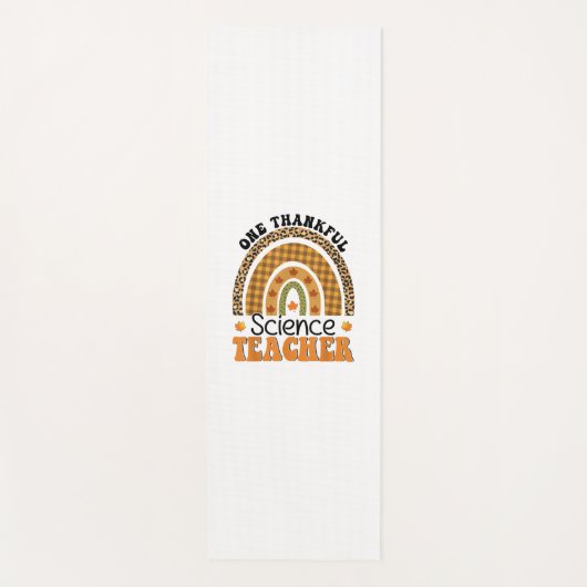 One Thankful Science Teacher Groovy Erntedank R Yogamatte (Vorderseite)