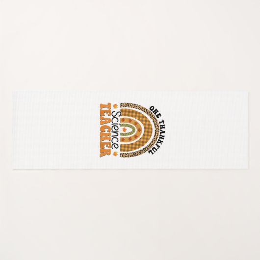 One Thankful Science Teacher Groovy Erntedank R Yogamatte (Vorderseite (Horizontal))