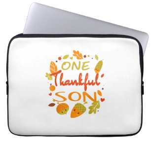 One Thankful Son Shirt Family Erntedank 2021 ma Laptopschutzhülle