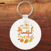 One Thankful Son Shirt Family Erntedank 2021 ma Schlüsselanhänger (Vorderseite)