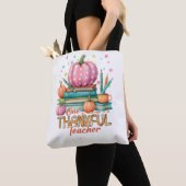 One Thankful Teacher – Pink Pumpkin & Books Autumn Tasche (Von Nahem)