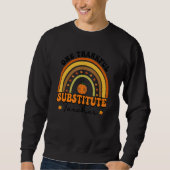 One Thankful Teacher Thanksgiving Substitute Teach Sweatshirt (Vorderseite)