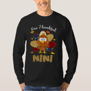 One Thankgivings Nini Turkey Leopart T-Shirt