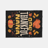 One Thankous Nana Fall Erntedank Oma Fleecedecke (Vorderseite (Horizontal))
