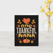 One Thankous Nana Fall Erntedank Oma Karte (Gelbe Blume)