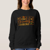 One Thanksgivi Oma Fall Herbst Herbst Herbst Sweatshirt (Vorderseite)
