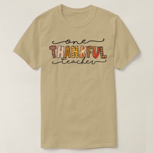 One Thanksgivin Lehrer Funny Fall Herbst Thanksgiv T-Shirt (Design vorne)