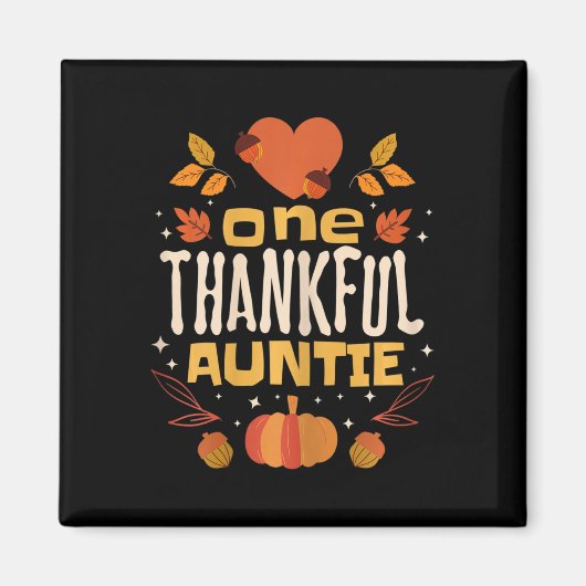 One Thanktie Fall Erntedank Tante Magnet (Vorne)