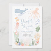 One the Sea 1. Geburtstag Einladung (Vorderseite)