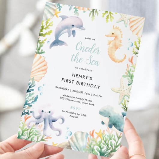 One the Sea 1. Geburtstagskind Einladung