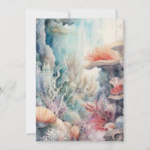 One-the-Sea Life 1. Geburtstag Einladung (Rückseite)