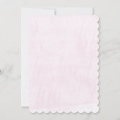 One the Sea Little Mermaid 1. Geburtstag Einladung (Rückseite)