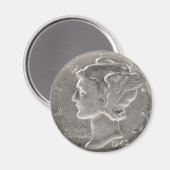 One Thin Dime Magnet (Vorderseite/Rückseite)