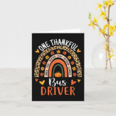 One Thous Bus Driver Erntedank Fall School B Karte (Gelbe Blume)