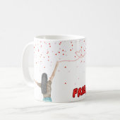 “One thread. One heart. Forever connected.” Kaffeetasse (Vorderseite Links)