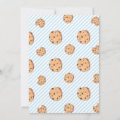 One Tough Cookie Blue erster Geburtstag Einladung (Rückseite)