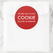 One Tough Cookie Runder Aufkleber (Tasche)