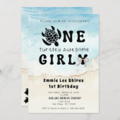 One Turtley Phantastisch Girly Einladung (Vorne/Hinten)