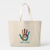 One Voice Tote Bag Jumbo Stoffbeutel (Rückseite)