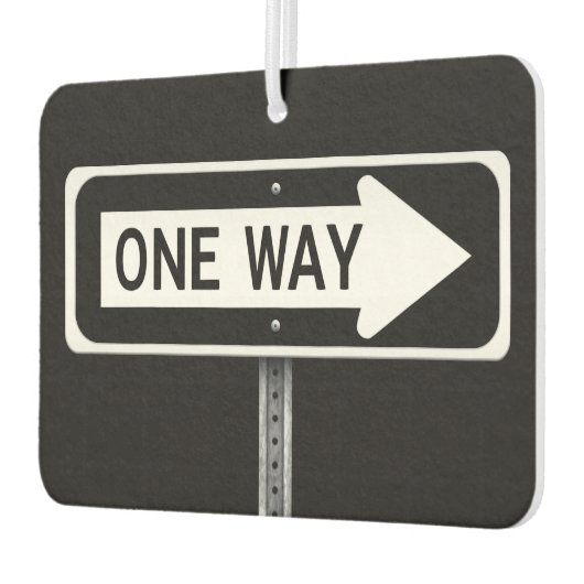 One way  autolufterfrischer (Links)