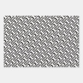 One way black and white street sign geschenkpapier set (Vorderseite)