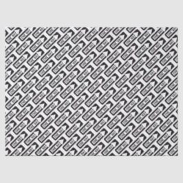 One way black and white street sign seidenpapier