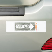 One Way-Christ Gris Orange Autoaufkleber (Auf Auto)