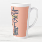 "One Way Coffee", hässlich Latte Tasse (Rechts)