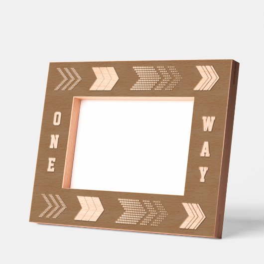 One Way Etched Wooden Frame Engraved Frames Geätzte Rahmen (Links)