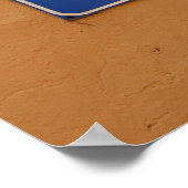 One Way in Italian Street Sign Senso Unico! Poster (Ecke)