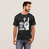 One Way Jesus People Christian Revolution Finger U T-Shirt (Vorne ganz)