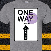 One Way - Jesus - Verkehrszeichen - Christlich