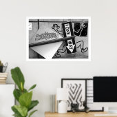 "One Way" nach Hell's Kitchen New York City Poster (Heimbüro)