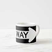 One way sign espressotasse (Vorderseite Rechts)