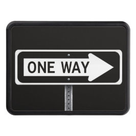 One way street sign abschlepphaken cover