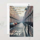One Way Street Tapestry Postkarte (Vorne/Hinten)