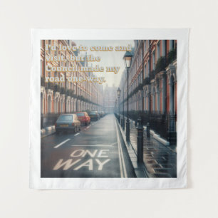One Way Street Tapestry Wandteppich