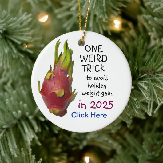 "One Weird Trick"-Werbung Keramikornament (Baum)