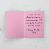 One Who Loves Me Most Feiertagskarte (Innenseite)