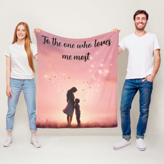 One Who Loves Me Most Fleecedecke (Beispiel)