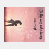 One Who Loves Me Most Fleecedecke (Vorderseite (Horizontal))