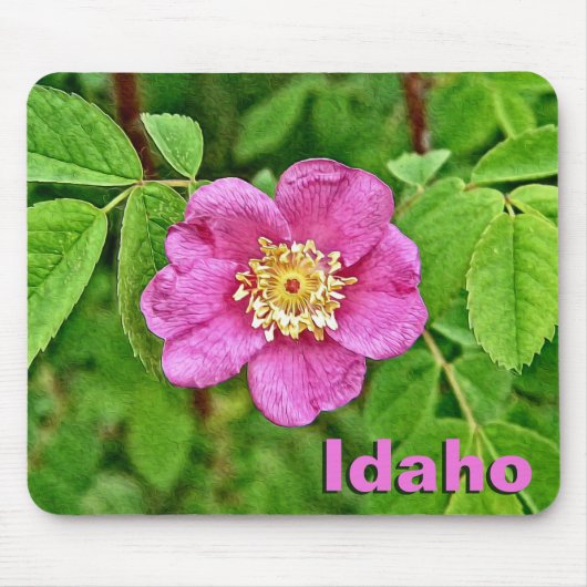 One Wild Rose - Idaho Mousepad (Vorne)