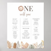 One Wild Year Lion Milestone Poster (Vorne)