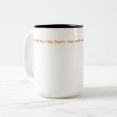 "One With" / Black 15 oz Two-Tone-Tasse Zweifarbige Tasse (Vorderseite Links)