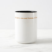 "One With" / Black 15 oz Two-Tone-Tasse Zweifarbige Tasse (Mittel)