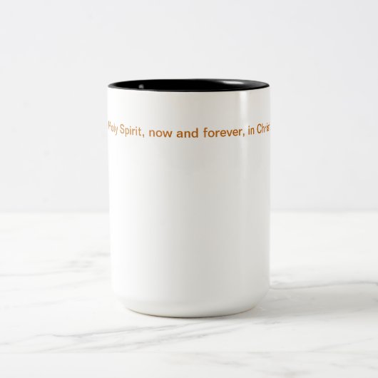 "One With" / Black 15 oz Two-Tone-Tasse Zweifarbige Tasse (Mittel)