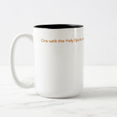 "One With" / Black 15 oz Two-Tone-Tasse Zweifarbige Tasse (Links)