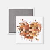 One World Heart Magnet (Vorderseite/Rückseite)